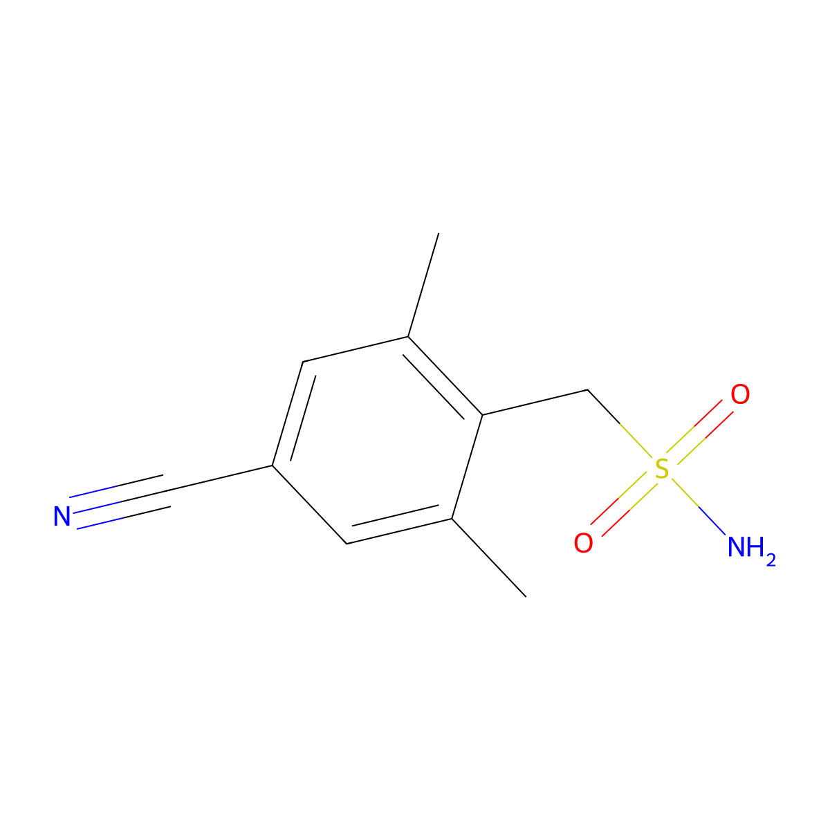 (4-Cyano-2,6-dimethylphenyl)methanesulfonamide molecular structure, CAS 2126177-35-1