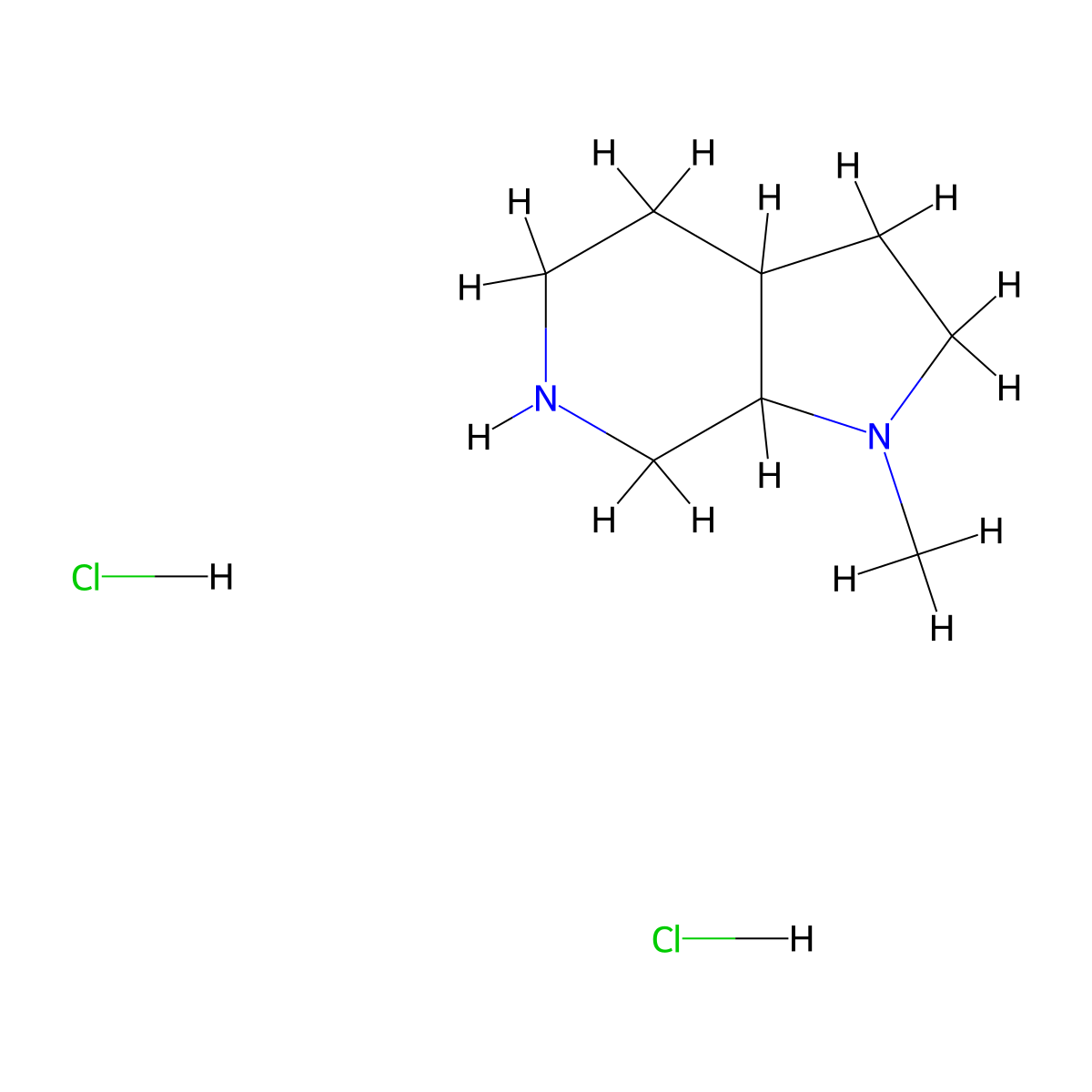1-Methyl-octahydro-1H-pyrrolo[2,3-c]pyridine dihydrochloride molecular structure, CAS 2126177-49-7