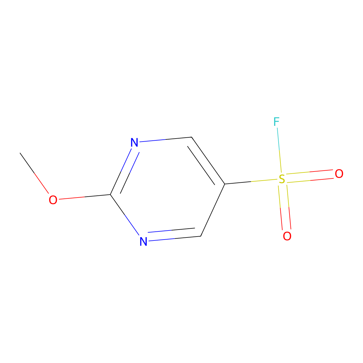 2-Methoxypyrimidine-5-sulfonyl fluoride molecular structure, CAS 2126177-52-2