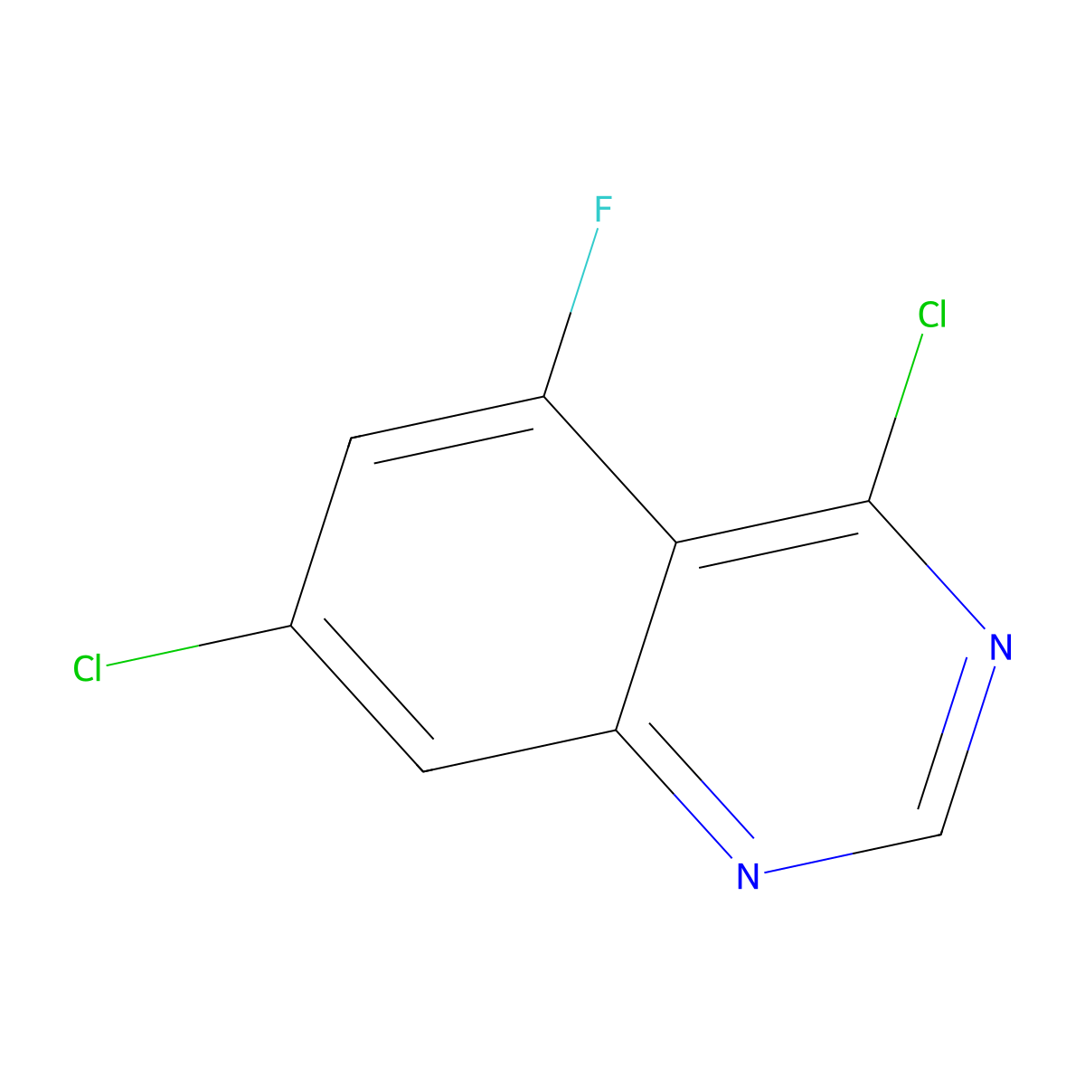 4,7-Dichloro-5-fluoroquinazoline molecular structure, CAS 2126177-60-2