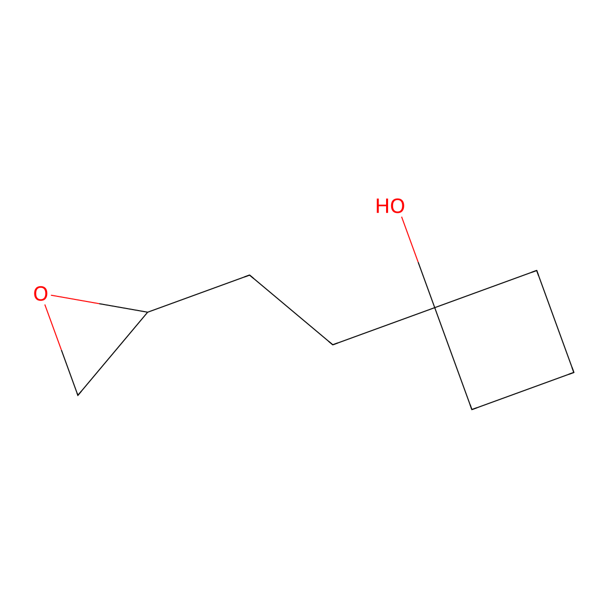 1-[2-(Oxiran-2-yl)ethyl]cyclobutan-1-ol molecular structure, CAS 2126178-05-8