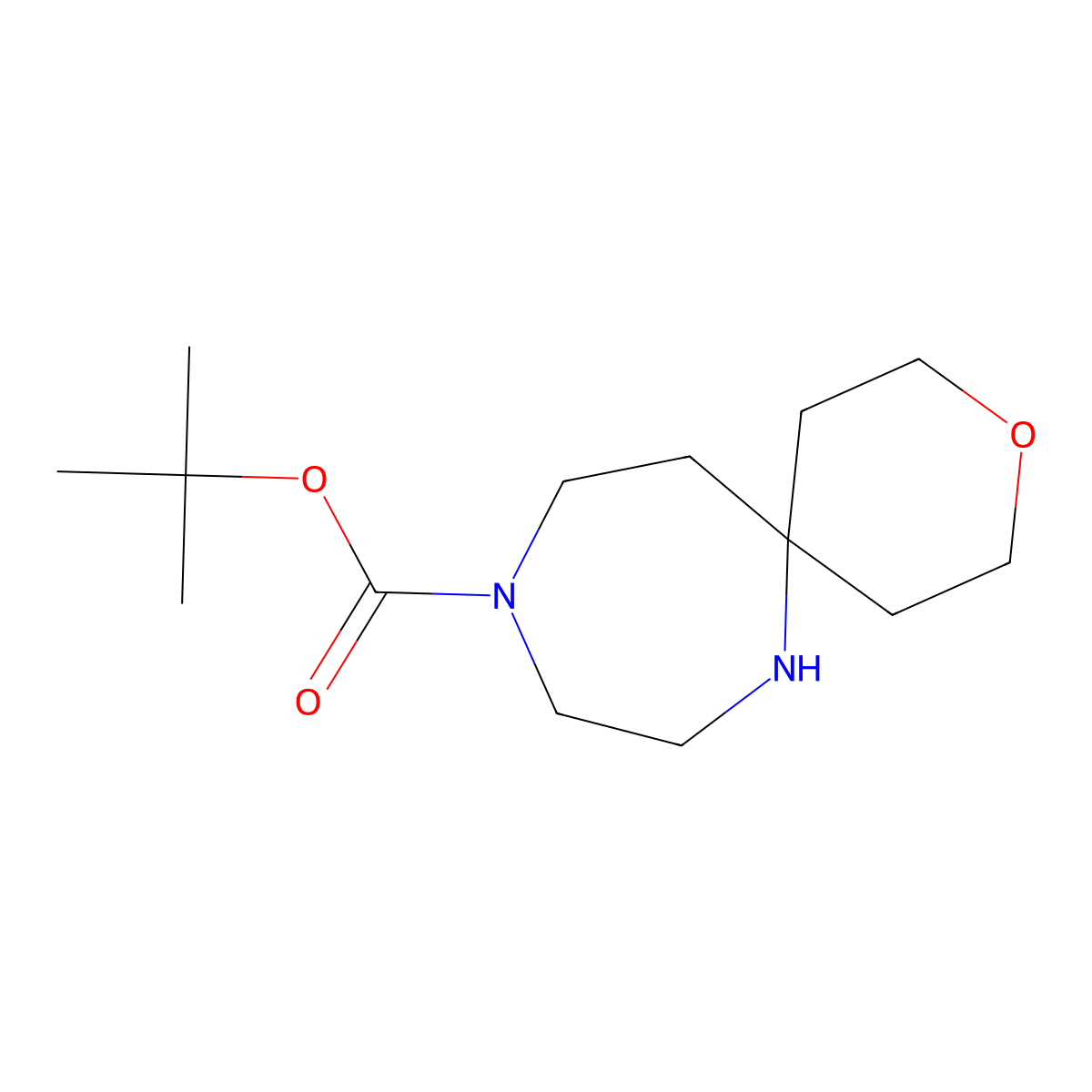 Tert-butyl 3-oxa-7,10-diazaspiro[5.6]dodecane-10-carboxylate molecular structure, CAS 2126178-10-5