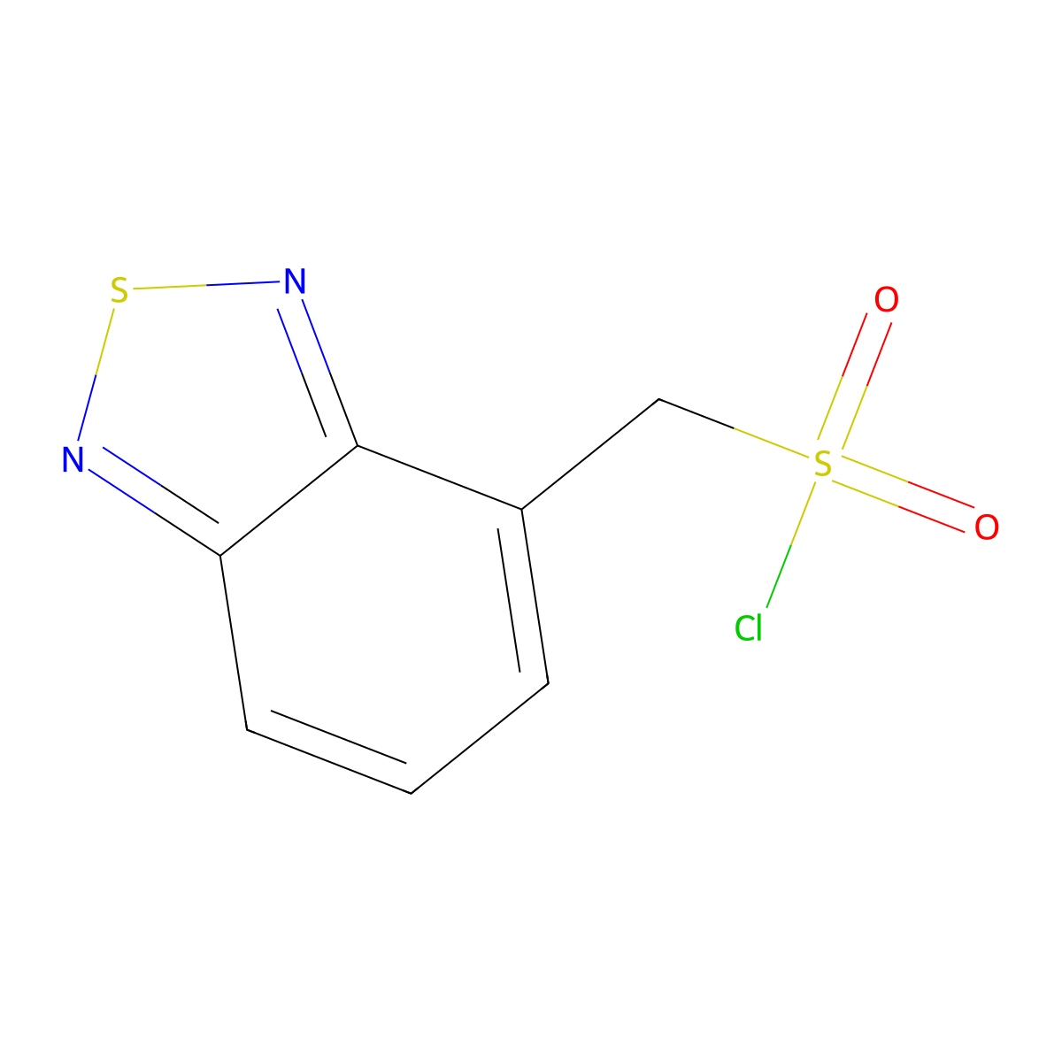 (2,1,3-Benzothiadiazol-4-yl)methanesulfonyl chloride molecular structure, CAS 2126178-47-8
