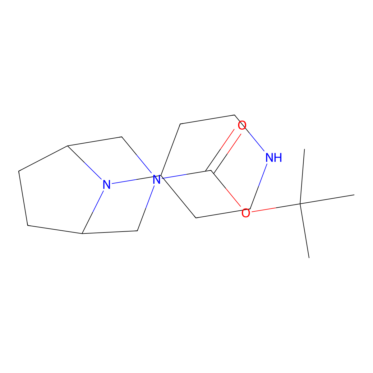 tert-Butyl 8-(piperidin-4-yl)-3,8-diazabicyclo[3.2.1]octane-3-carboxylate molecular structure, CAS 2126178-85-4