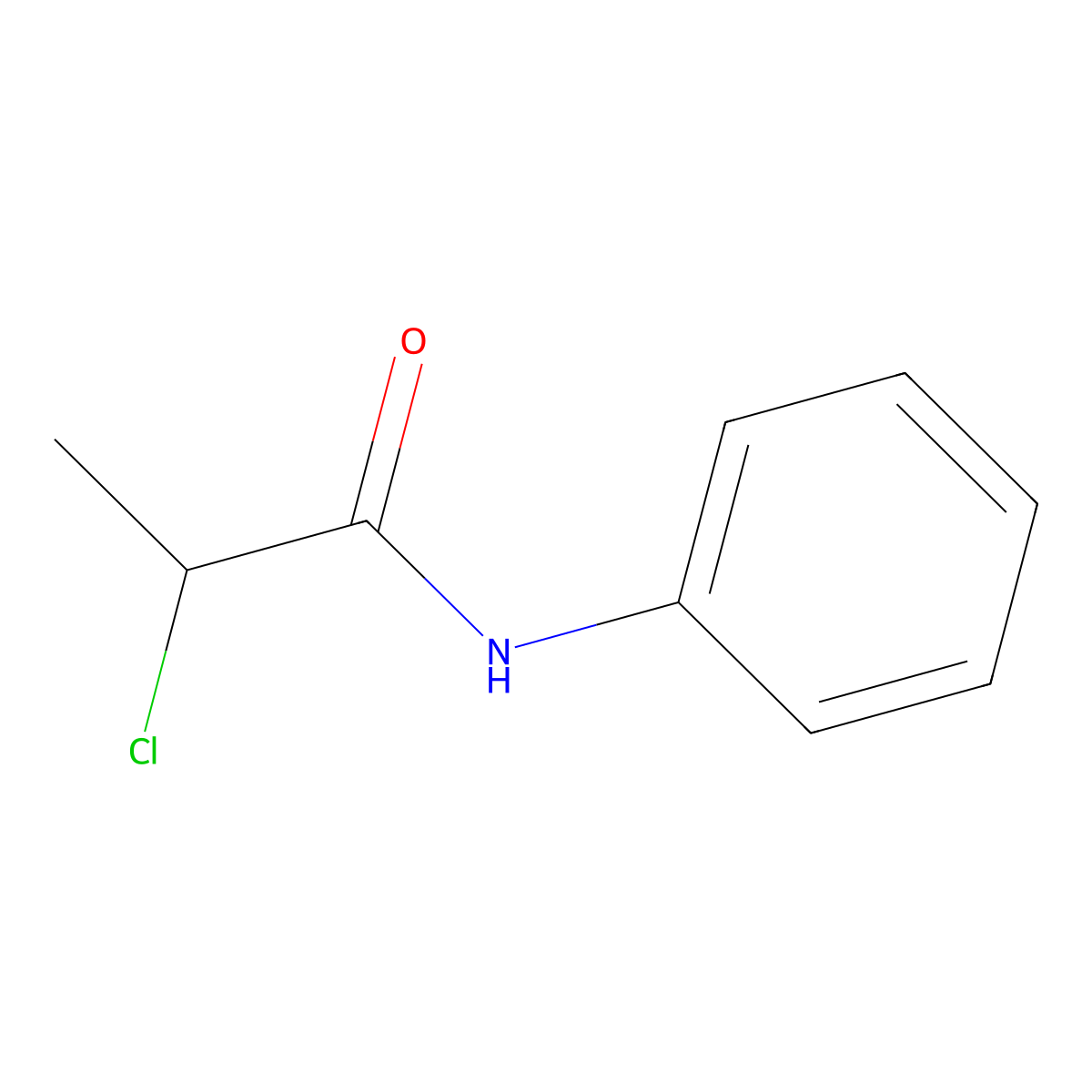 2-chloro-N-phenylpropanamide molecular structure, CAS 21262-52-2