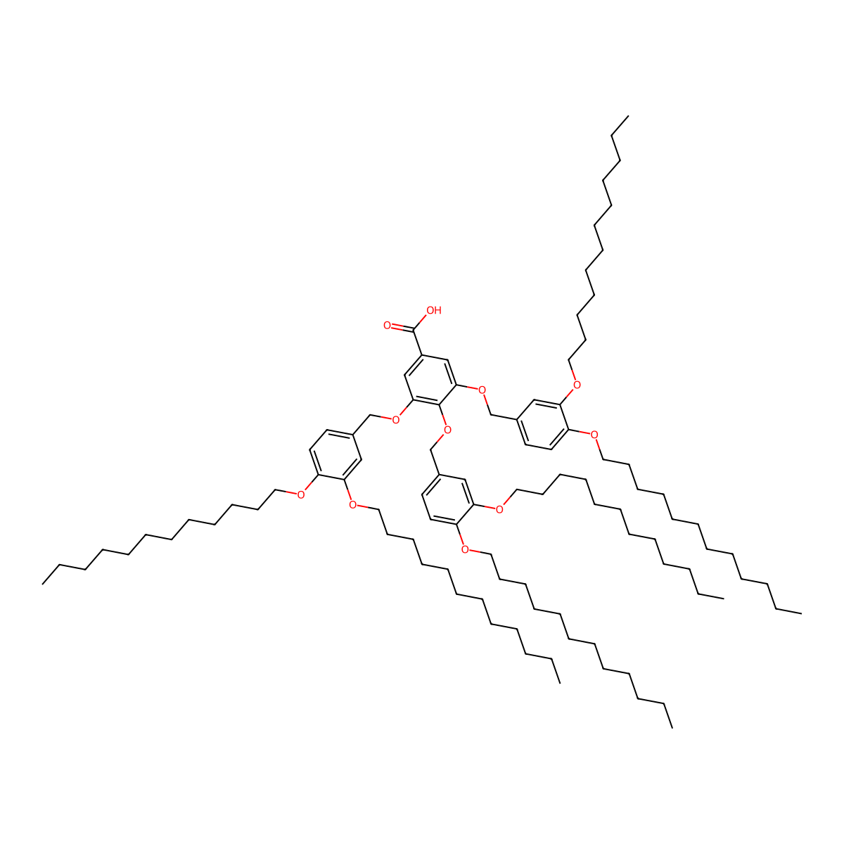 3,4,5-Tris[3,4-bis(dodecyloxy)benzyloxy]benzoic acid molecular structure, CAS 212627-88-8