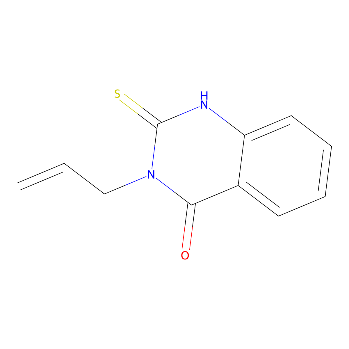 3-Allyl-2-mercapto-3H-quinazolin-4-one molecular structure, CAS 21263-59-2