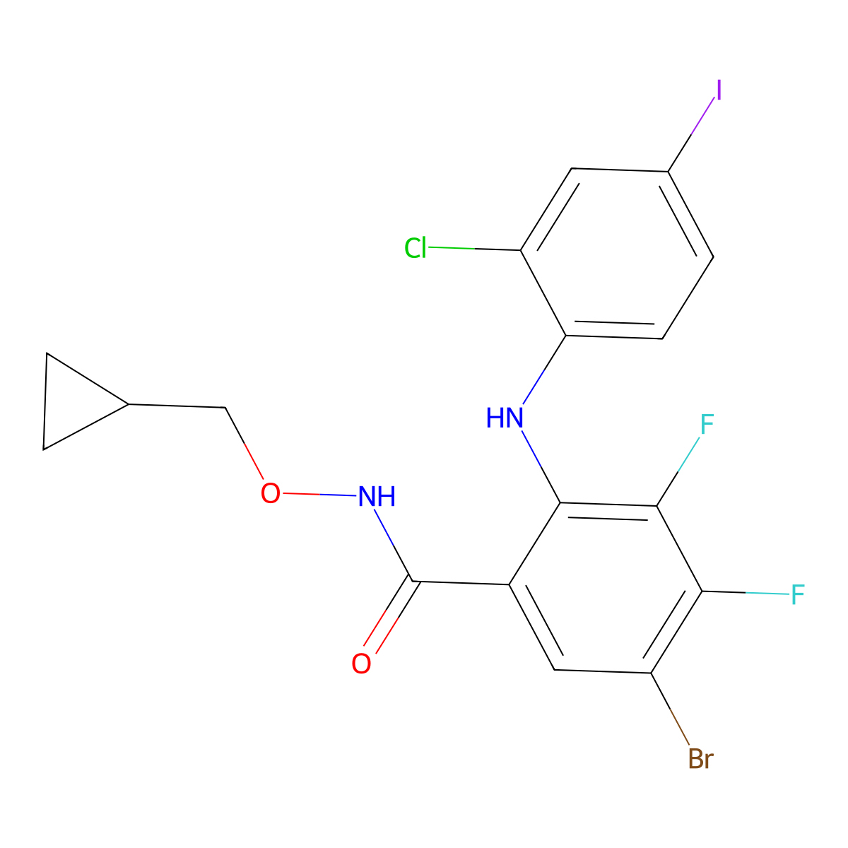 PD-184161 molecular structure, CAS 212631-67-9
