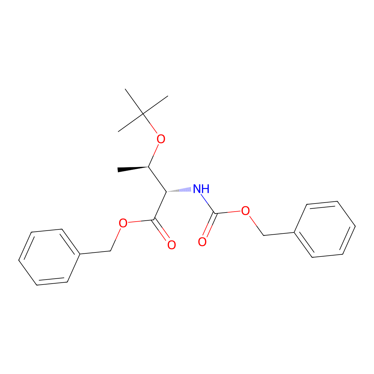 Z-O-tert-butyl-L-threonine benzyl ester molecular structure, CAS 212632-22-9