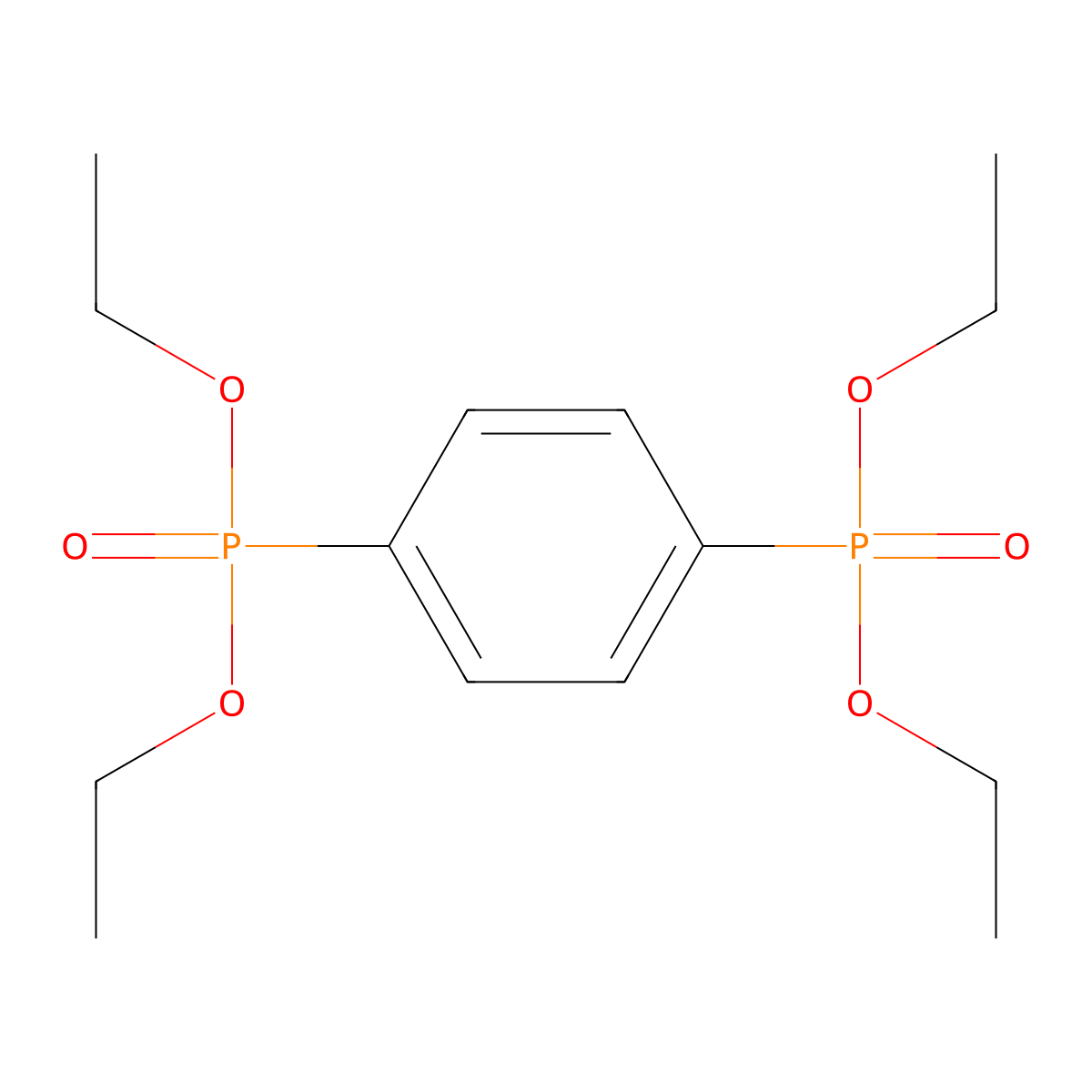 1,4-Bis(diethoxyphosphoryl)benzene molecular structure, CAS 21267-14-1