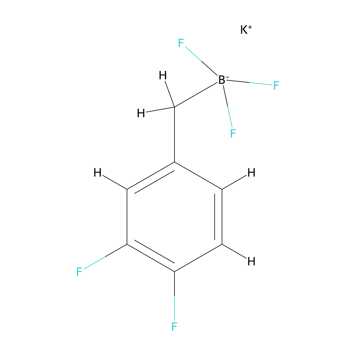 Potassium (3,4-difluorobenzyl)trifluoroborate molecular structure, CAS 2126821-86-9