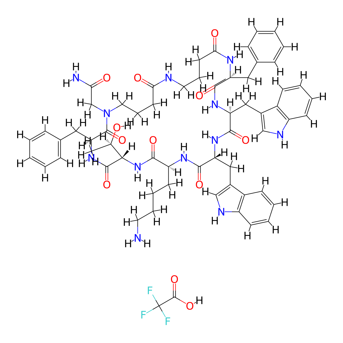 Veldoreotide (TFA) molecular structure, CAS 2126831-23-8