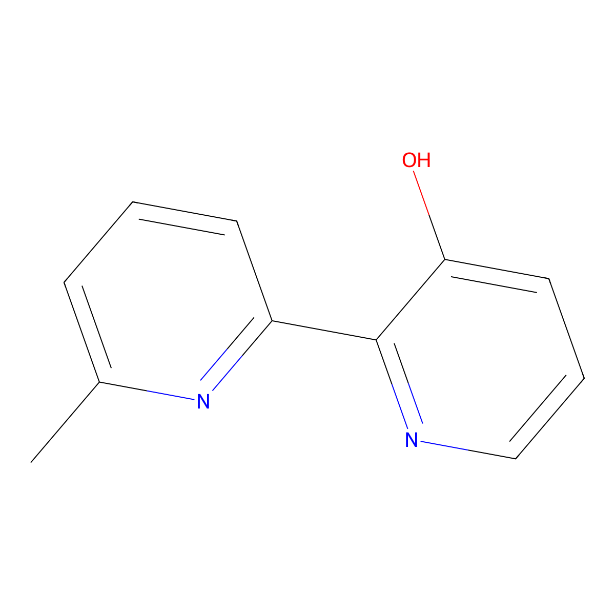 2-(6-Methylpyridin-2-yl)pyridin-3-ol molecular structure, CAS 212688-81-8