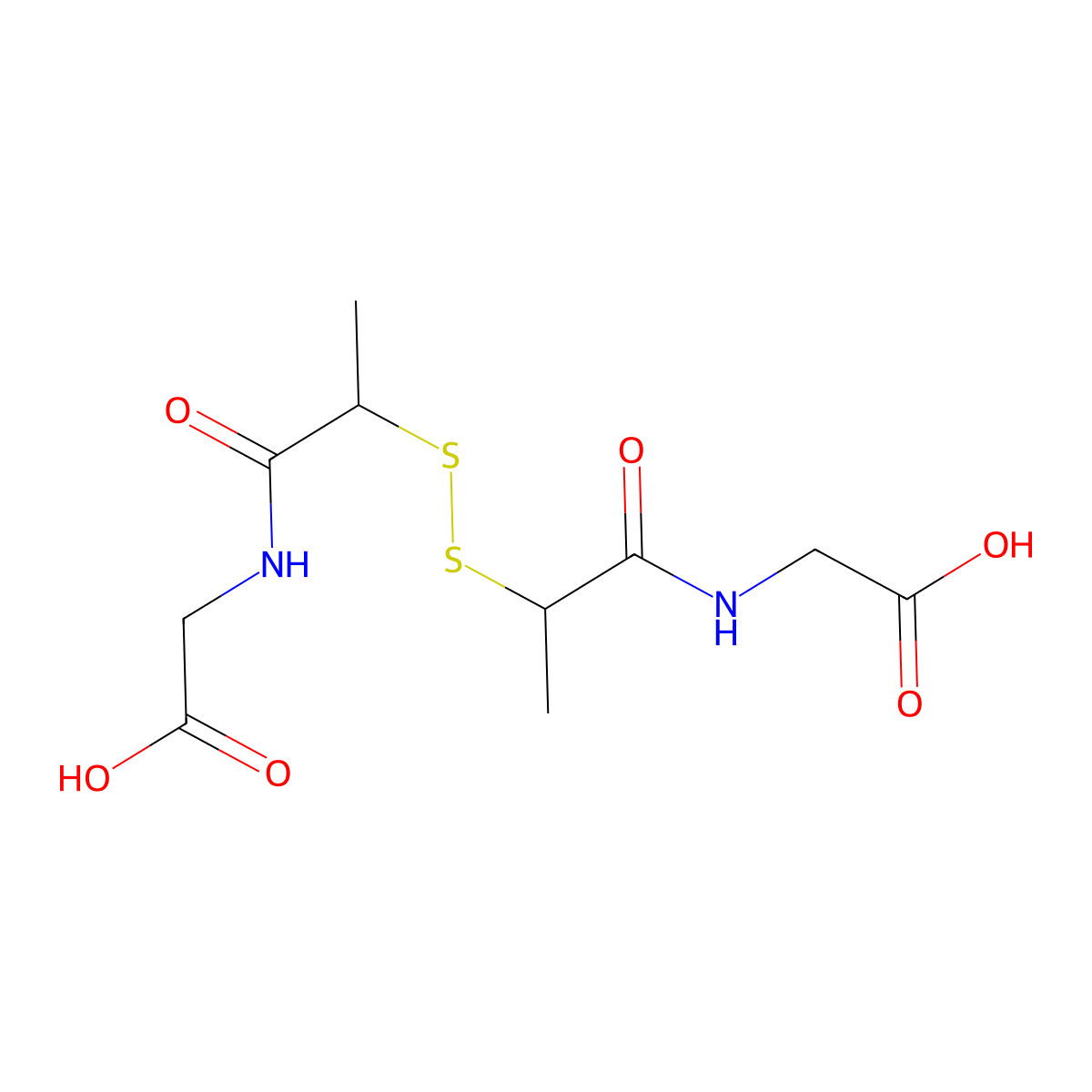 Tiopronin Disulfide molecular structure, CAS 21269-37-4