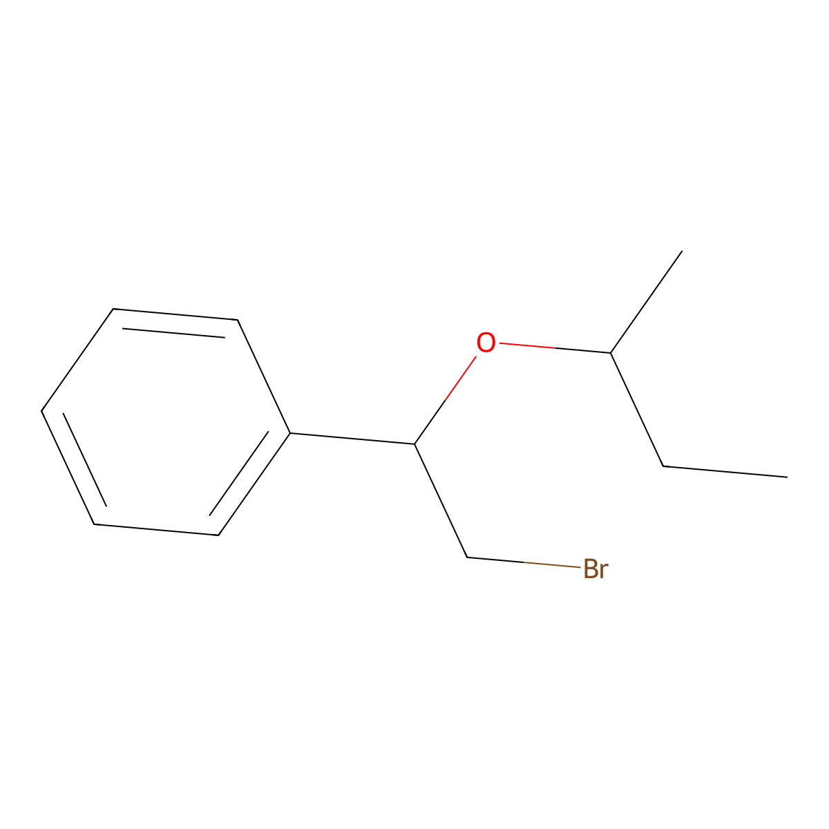 Ether, alpha-(bromomethyl)benzyl sec-butyl molecular structure, CAS 21269-99-8