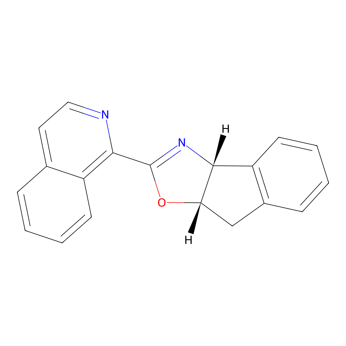 (3aR,8aS)-2-(Isoquinolin-1-yl)-8,8a-dihydro-3aH-indeno[1,2-d]oxazole molecular structure, CAS 2126902-95-0