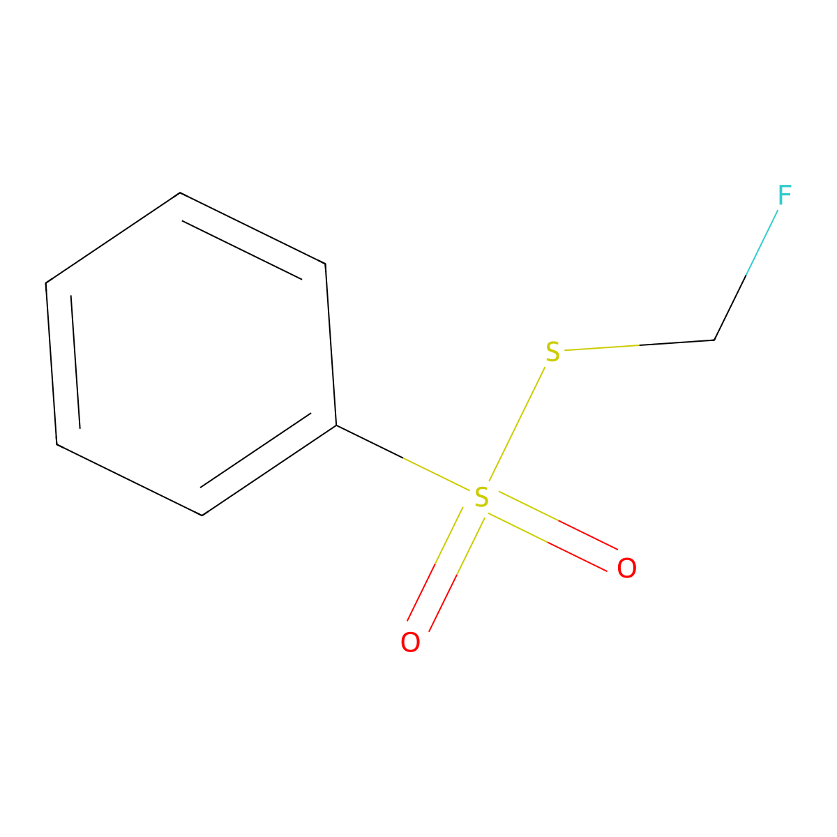 S-(Fluoromethyl) benzenesulfonothioate molecular structure, CAS 2126930-70-7