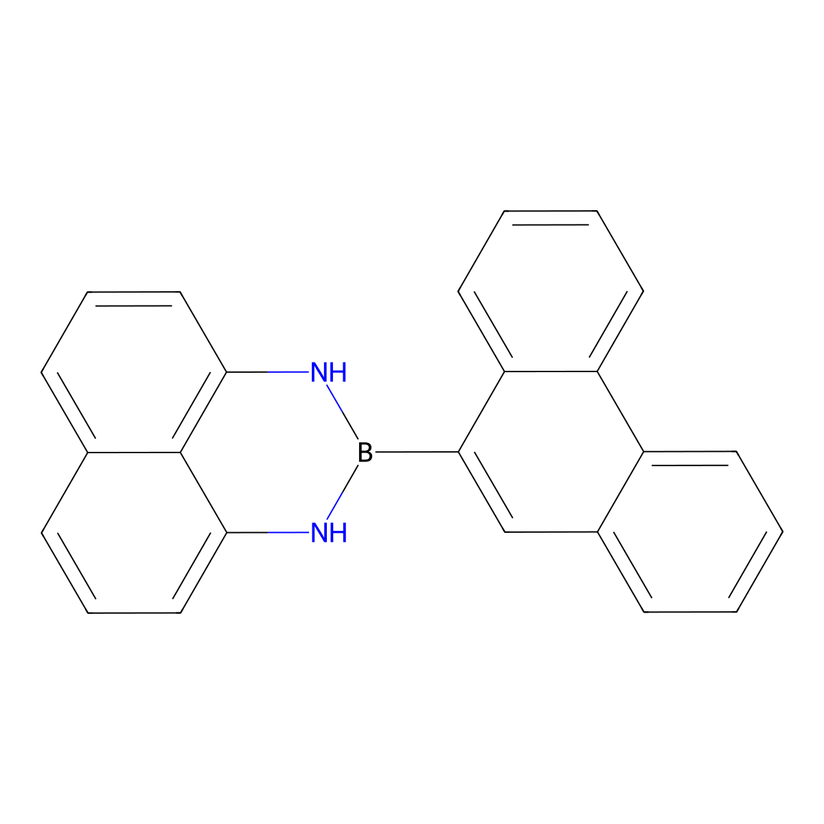 2-(Phenanthren-9-YL)-2,3-dihydro-1H-naphtho[1,8-DE][1,3,2]diazaborinine molecular structure, CAS 2126948-45-4