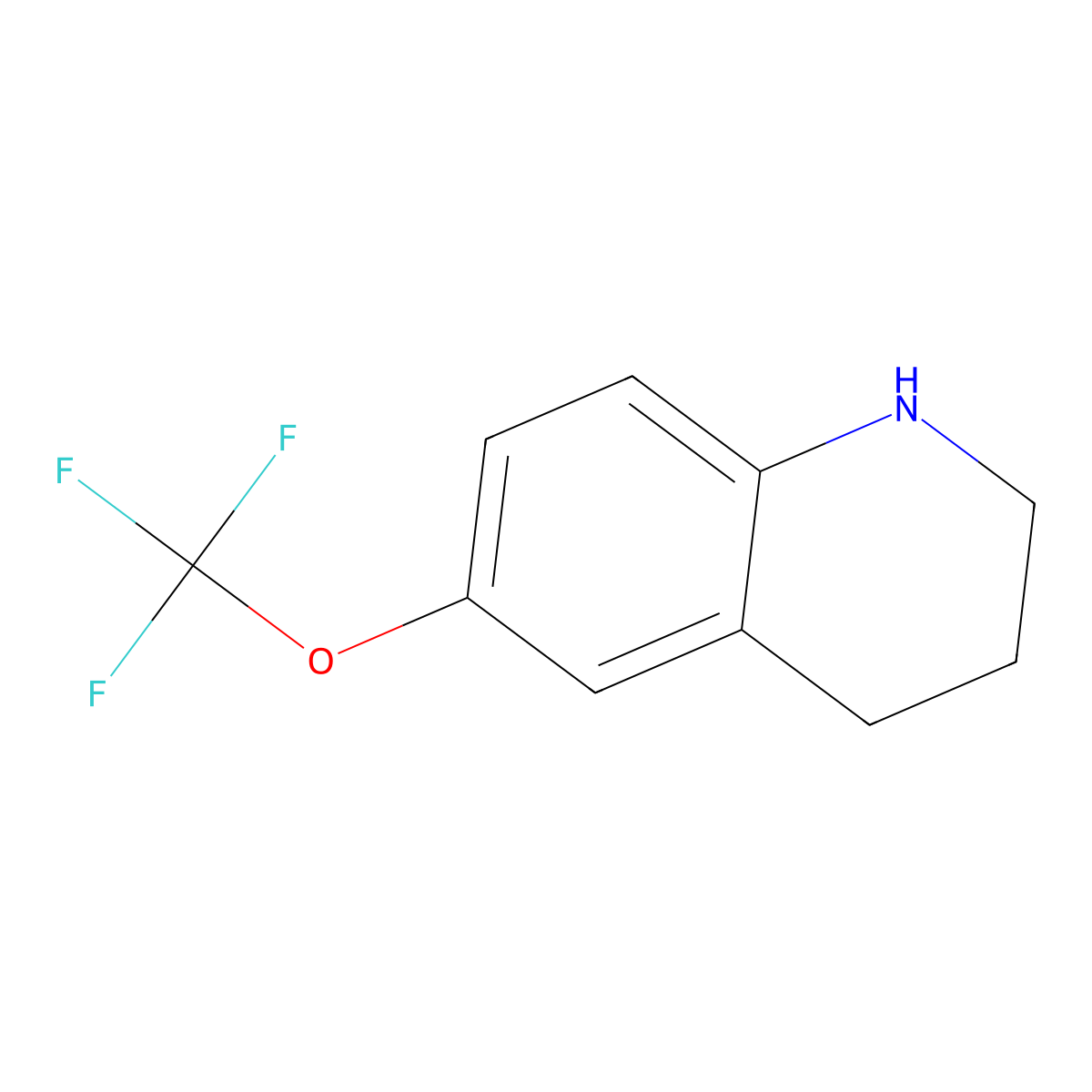 6-(Trifluoromethoxy)-1,2,3,4-tetrahydroquinoline molecular structure, CAS 212695-44-8