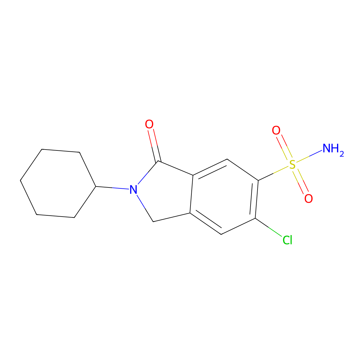 Clorexolone molecular structure, CAS 2127-01-7
