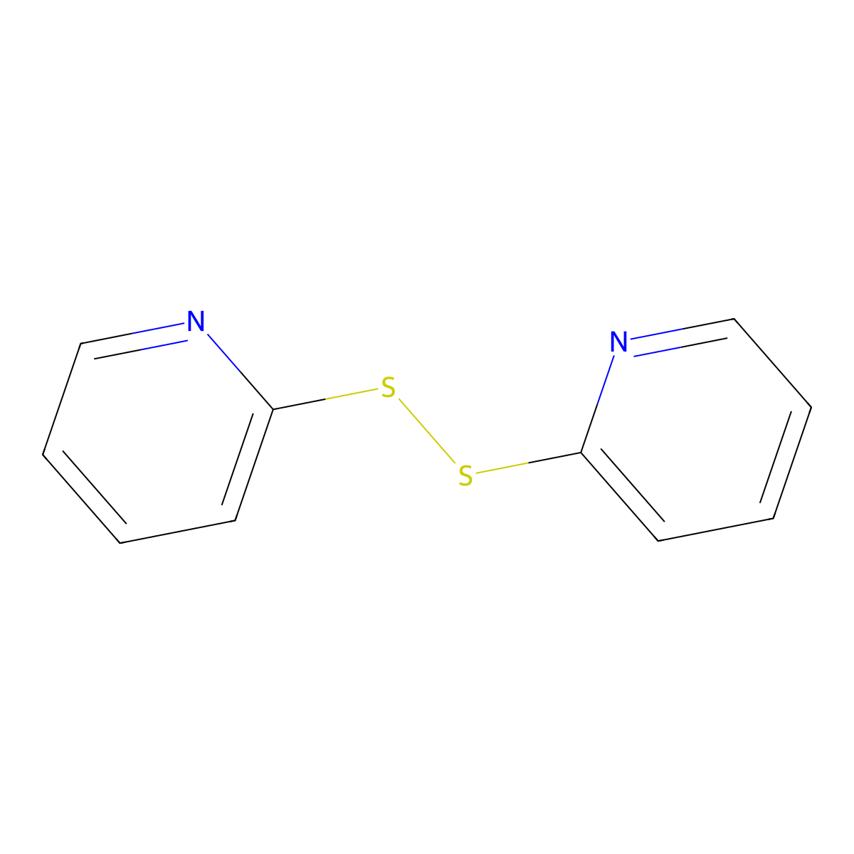 2,2'-Dipyridyl disulfide molecular structure, CAS 2127-03-9