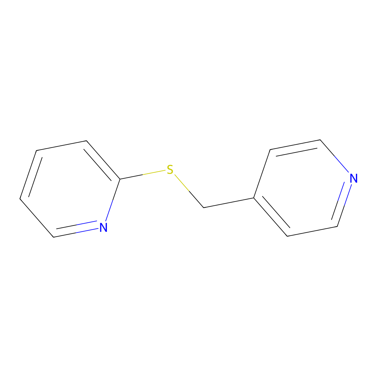 2-[(Pyridin-4-ylmethyl)sulfanyl]pyridine molecular structure, CAS 2127-08-4