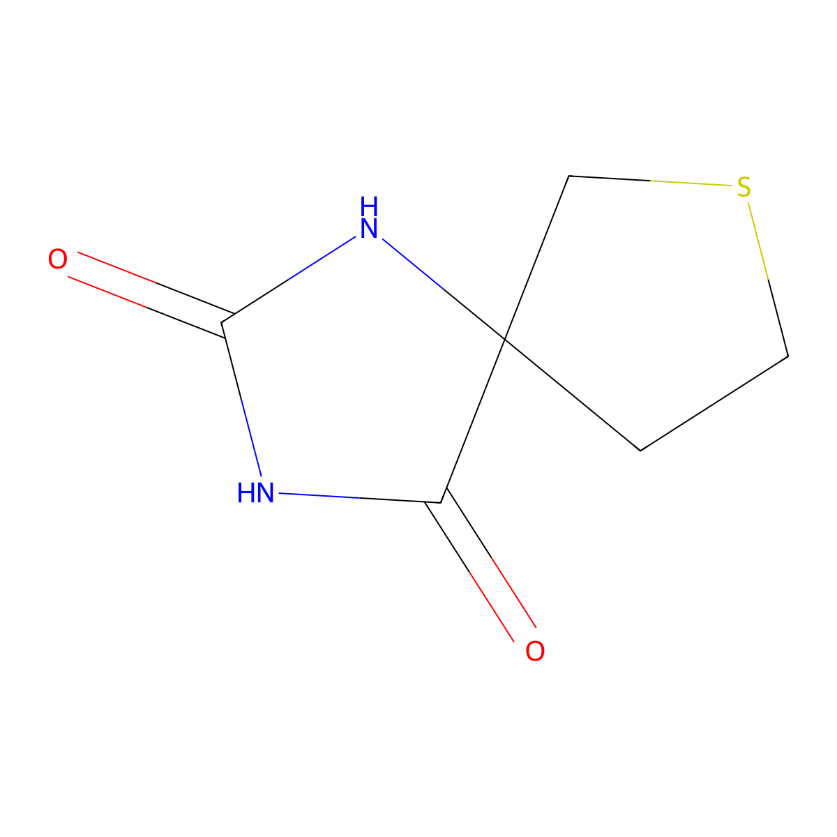 7-Thia-1,3-diazaspiro[4.4]nonane-2,4-dione molecular structure, CAS 212710-51-5