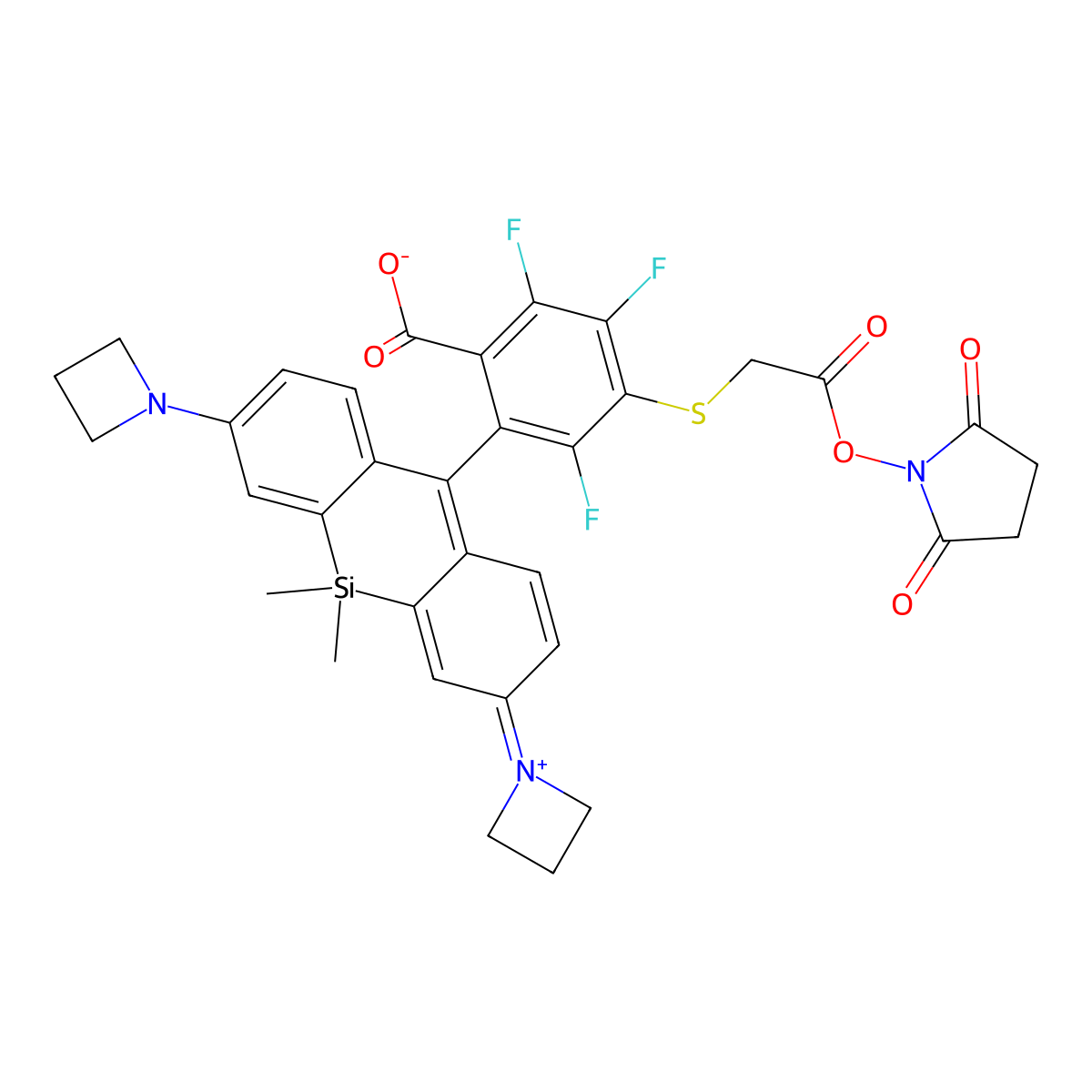 Janelia Fluor 669, SE molecular structure, CAS 2127150-20-1