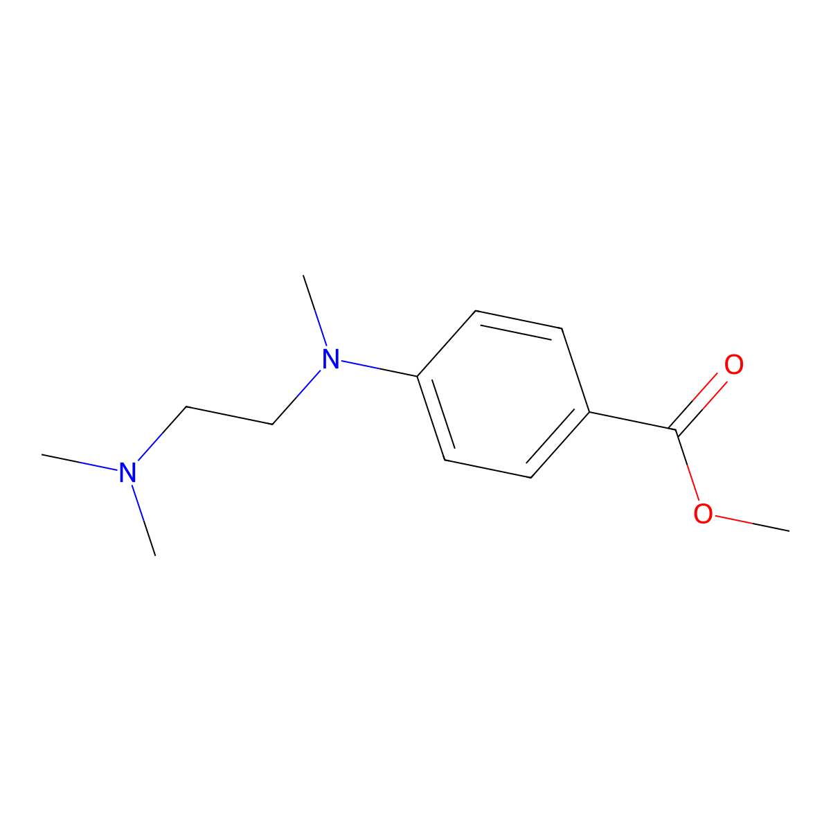 Methyl 4-{[2-(dimethylamino)ethyl](methyl)amino}benzoate molecular structure, CAS 2127163-61-3