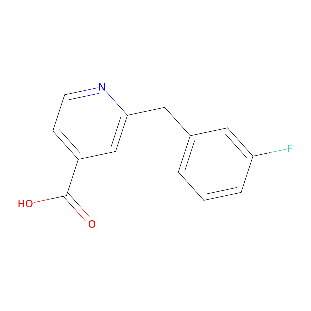 2-(3-Fluorobenzyl)isonicotinic acid molecular structure, CAS 2127164-00-3