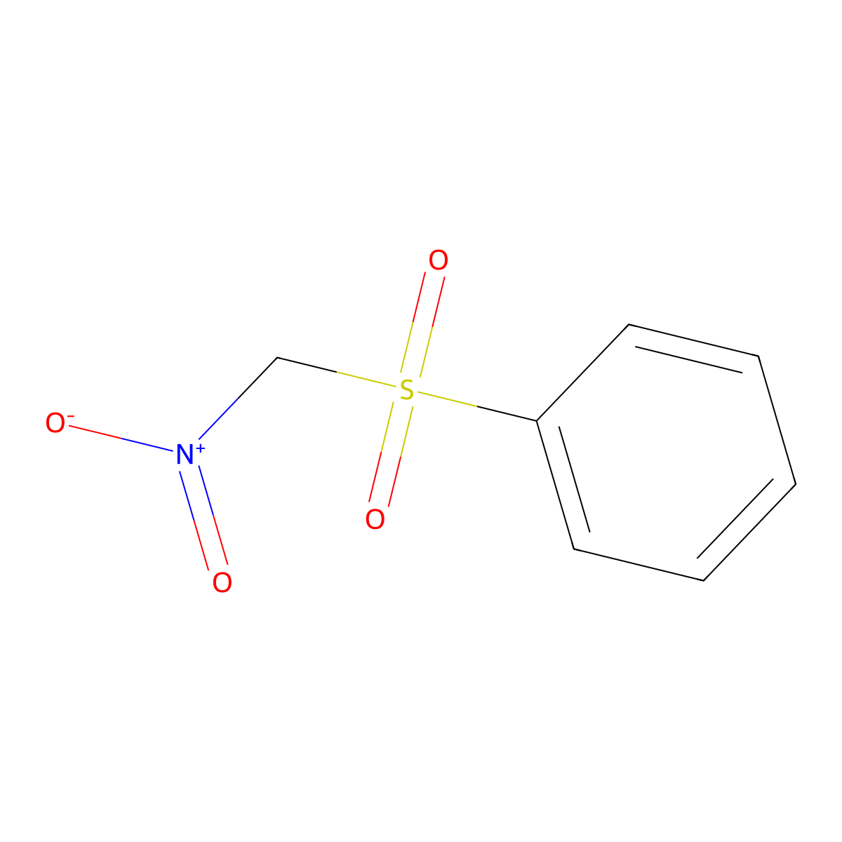 ((Nitromethyl)sulphonyl)benzene molecular structure, CAS 21272-85-5