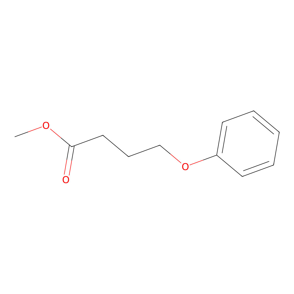 Methyl 4-phenoxybutanoate molecular structure, CAS 21273-27-8