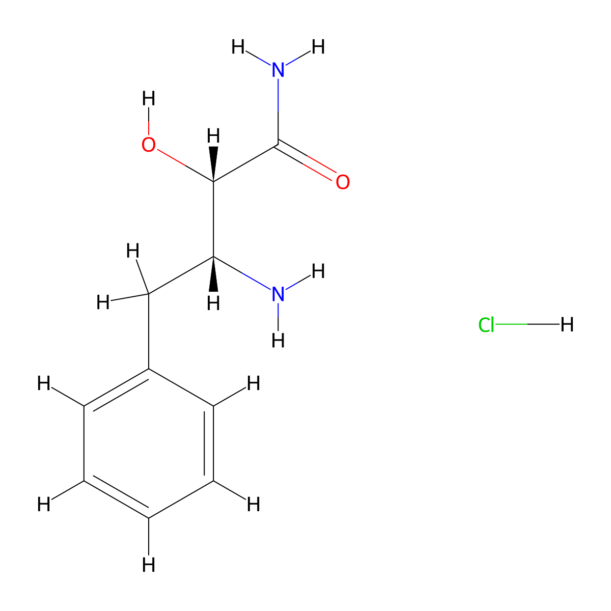 (2S,3R)-3-amino-2-hydroxy-4-phenylbutanamidehydrochloride molecular structure, CAS 2127390-55-8