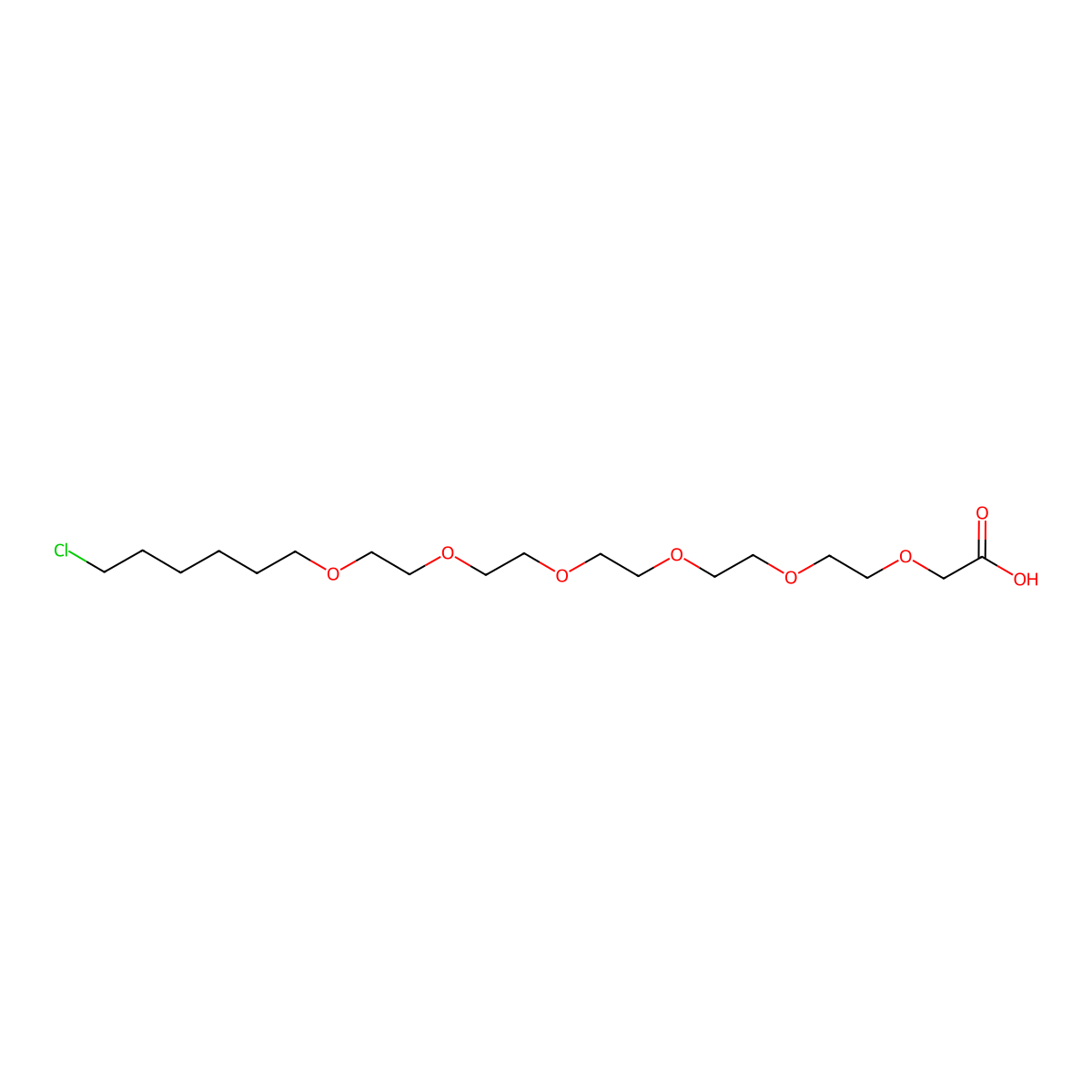 24-Chloro-3,6,9,12,15,18-hexaoxatetracosanoic acid molecular structure, CAS 2127390-68-3