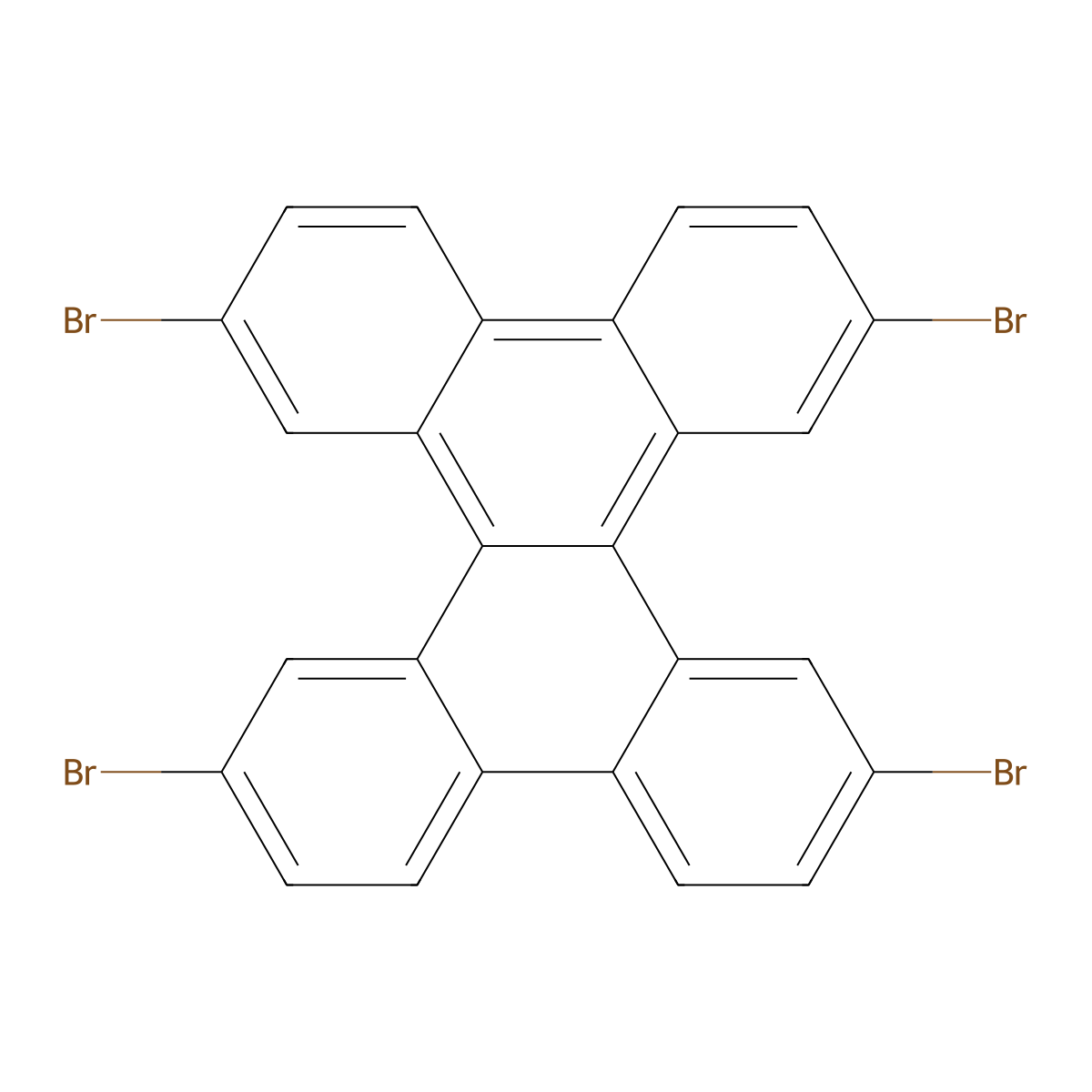 2,7,10,15-Tetrabromodibenzo[a,c]triphenylene molecular structure, CAS 2127391-91-5