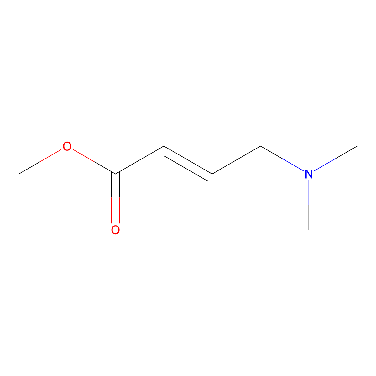 (E)-methyl 4-(dimethylamino)but-2-enoate molecular structure, CAS 212776-19-7