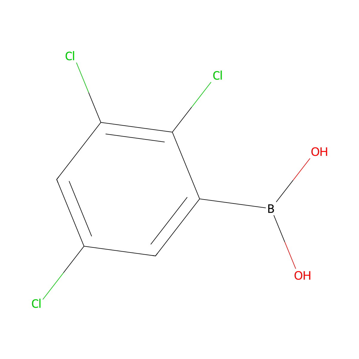 2,3,5-Trichlorophenylboronic acid molecular structure, CAS 212779-19-6