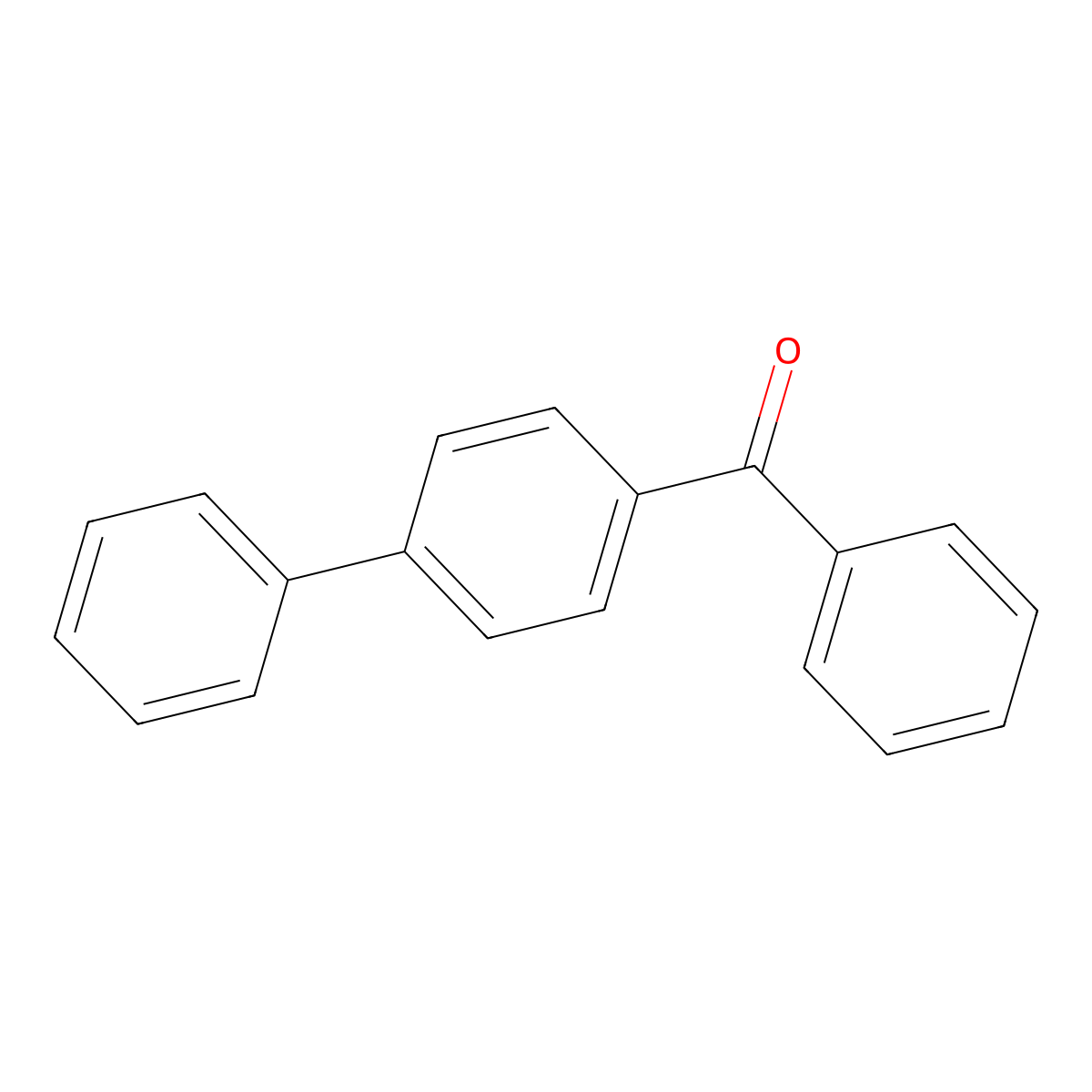 4-Benzoylbiphenyl molecular structure, CAS 2128-93-0