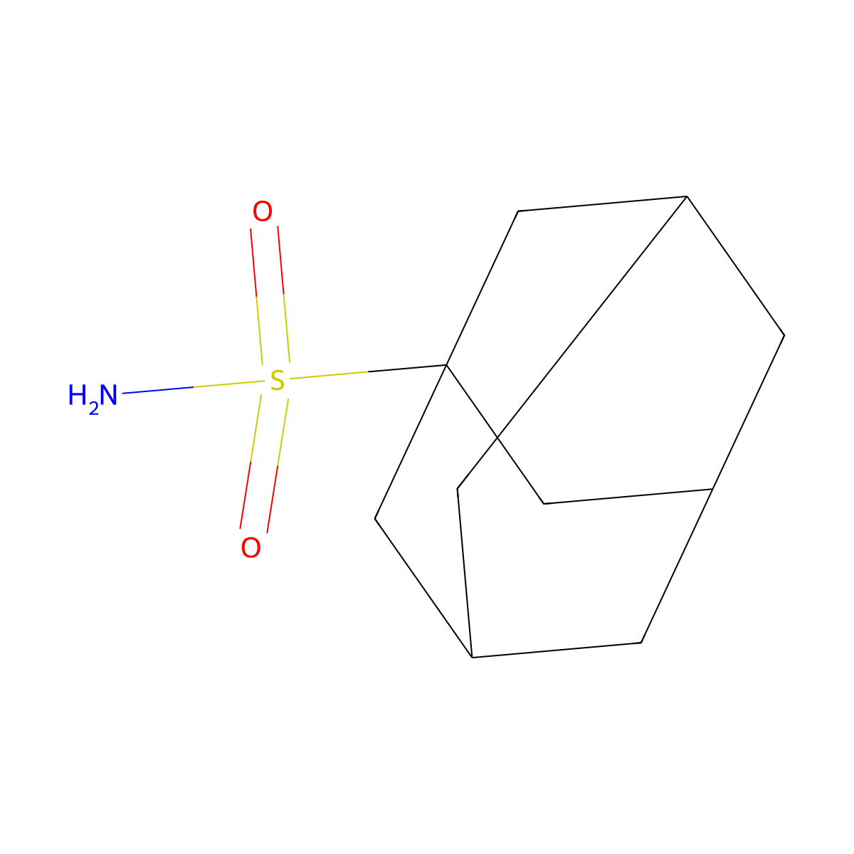 Adamantane-1-sulfonamide molecular structure, CAS 21280-41-1