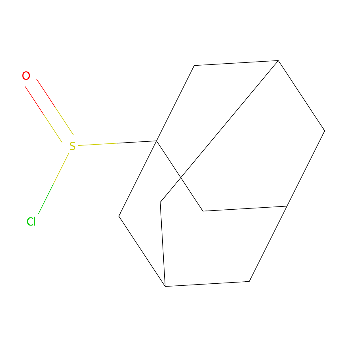 Adamantane-1-sulfinyl Chloride molecular structure, CAS 21280-43-3