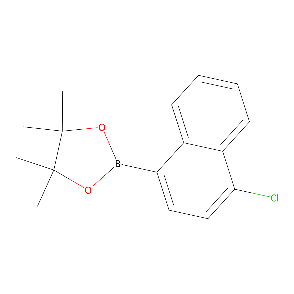 2-(4-Chloronaphthalen-1-yl)-4,4,5,5-tetramethyl-1,3,2-dioxaborolane molecular structure, CAS 2128285-49-2