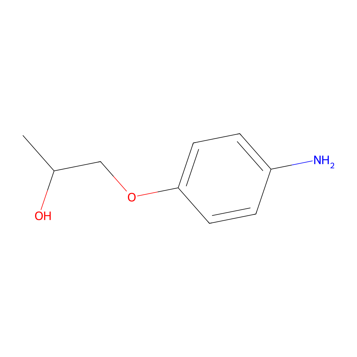 1-(4-Aminophenoxy)propan-2-ol molecular structure, CAS 212835-42-2