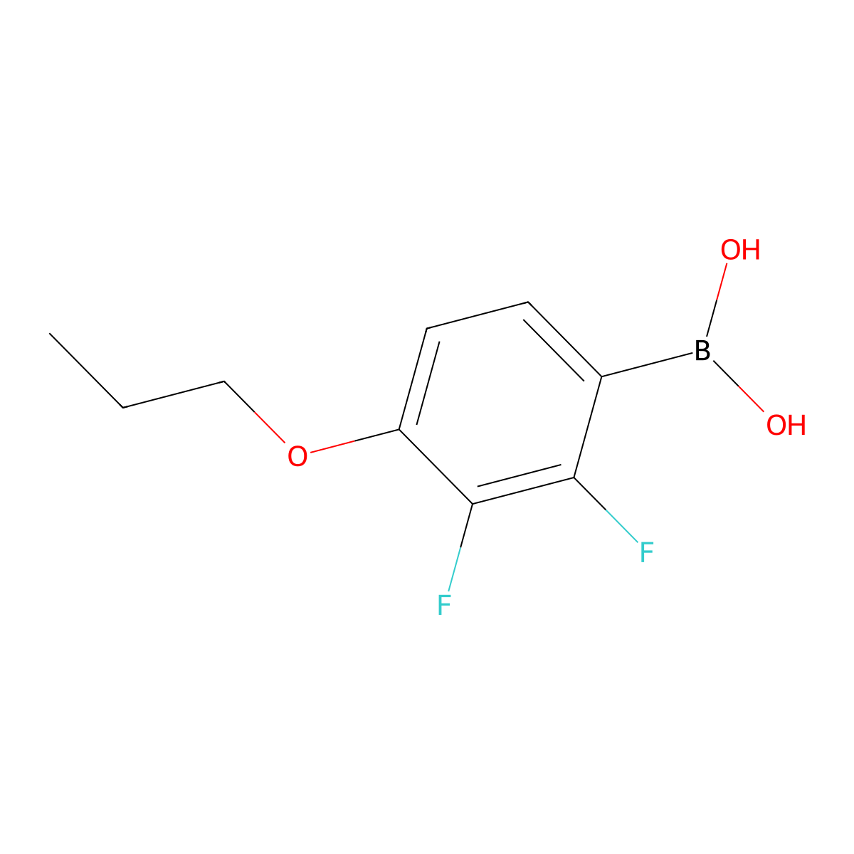 2,3-Difluoro-4-propoxyphenylboronic Acid (contains varying amounts of Anhydride) molecular structure, CAS 212837-49-5