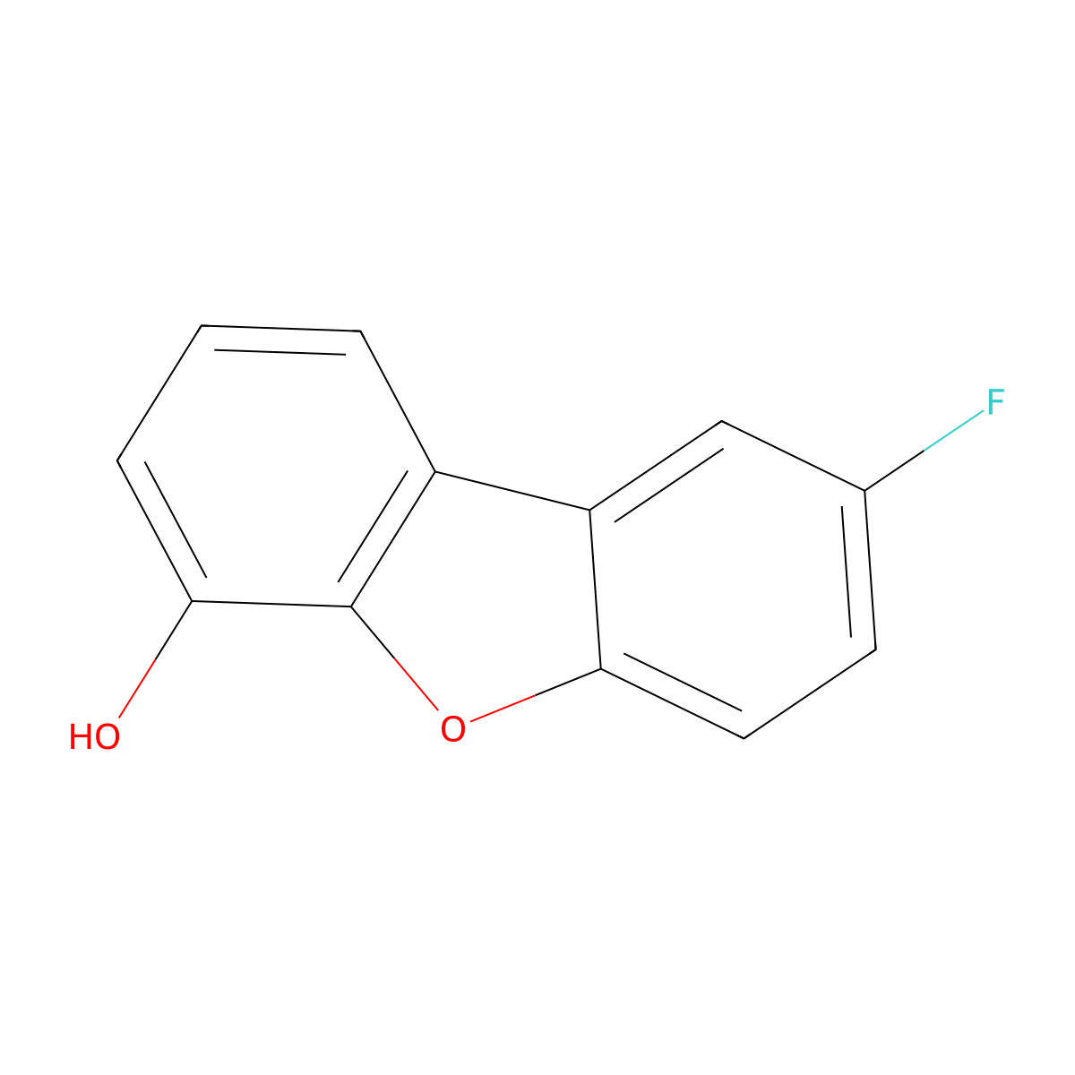 8-Fluorodibenzo[b,d]furan-4-ol molecular structure, CAS 2128707-85-5