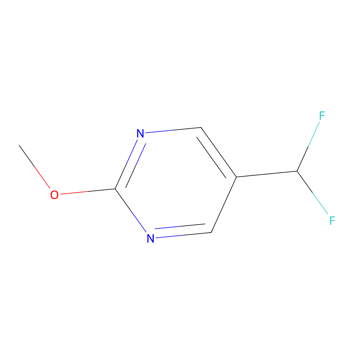 5-(Difluoromethyl)-2-methoxy-pyrimidine molecular structure, CAS 2128733-64-0