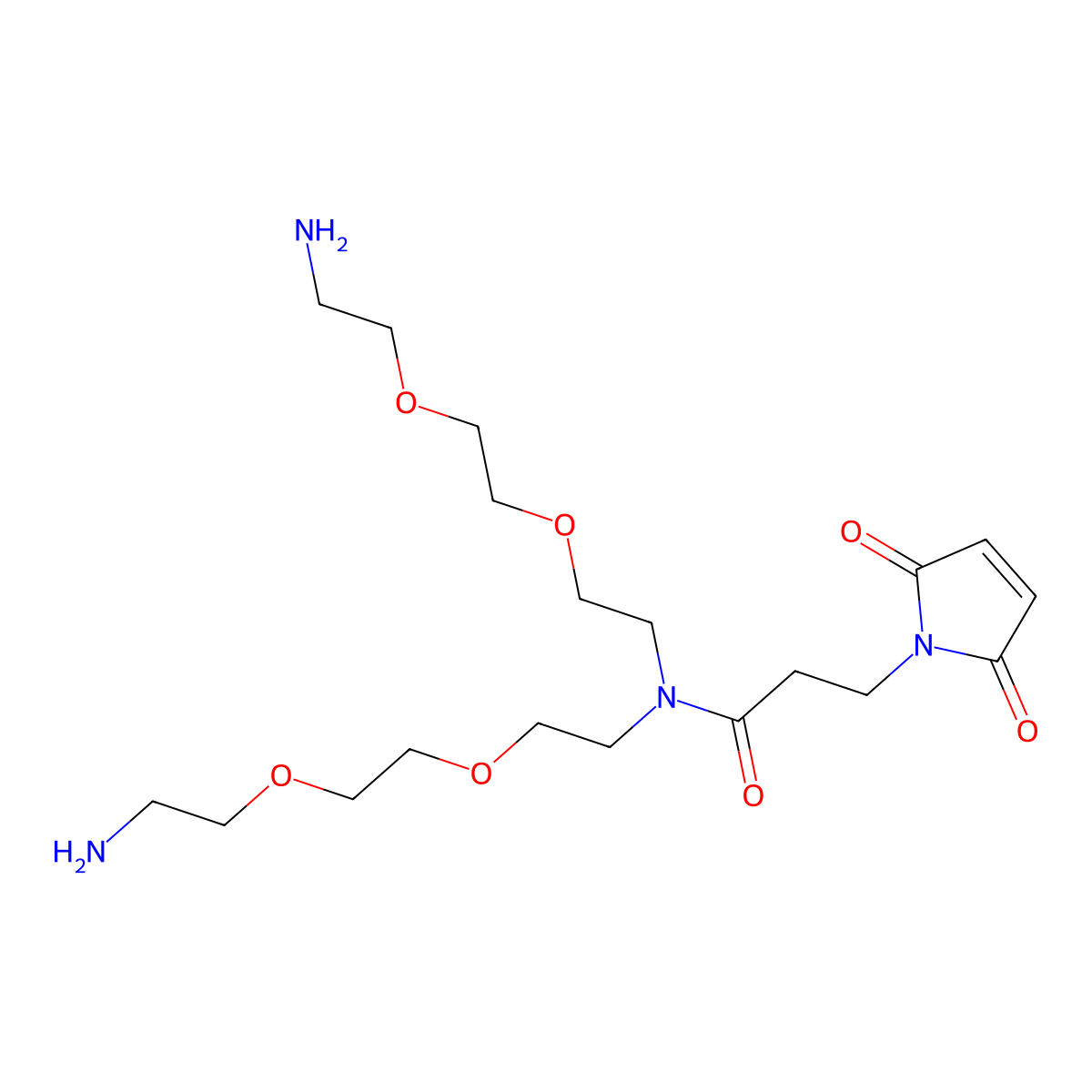 N-Mal-N-bis(PEG2-amine) molecular structure, CAS 2128735-20-4