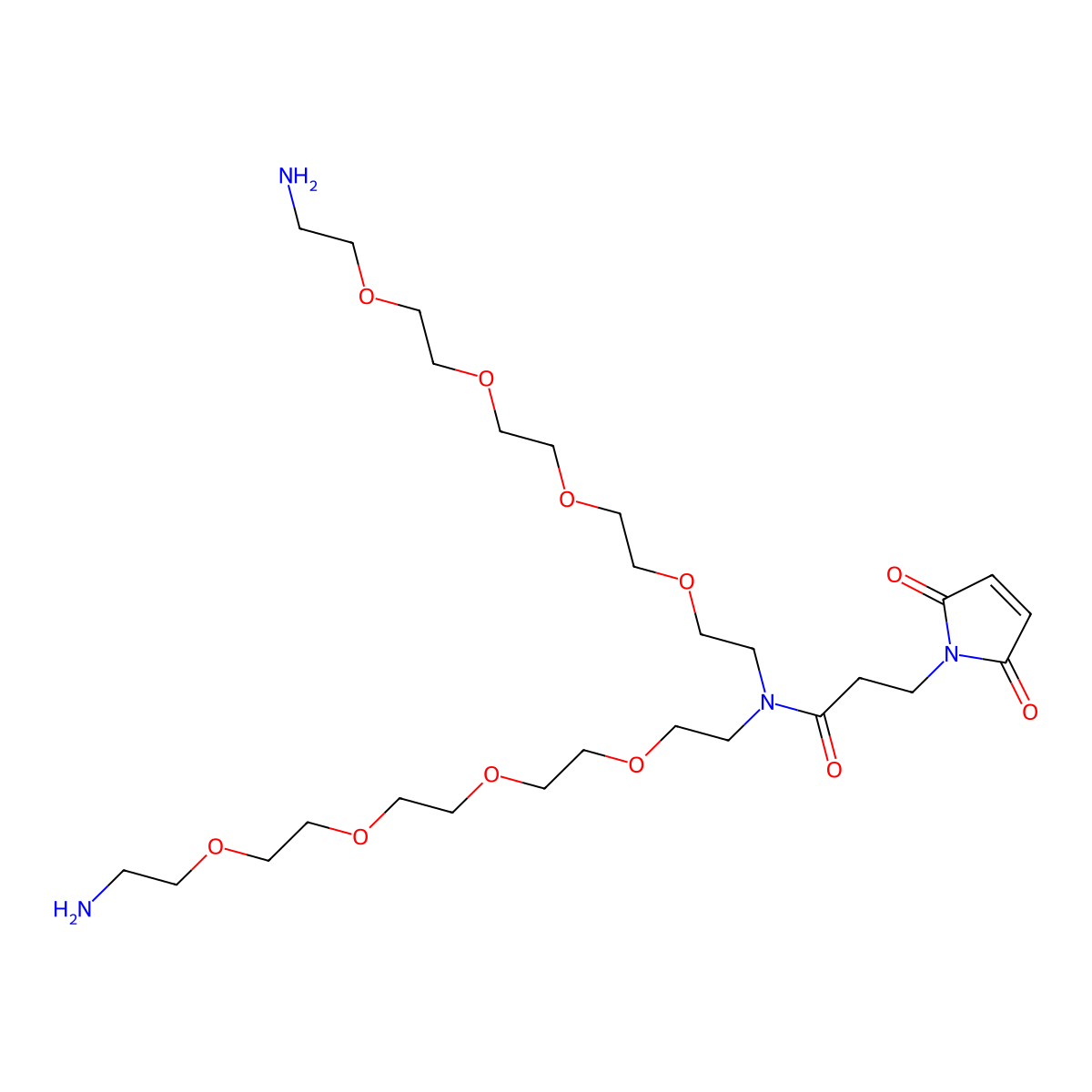 N-Mal-N-bis(PEG4-amine) molecular structure, CAS 2128735-22-6