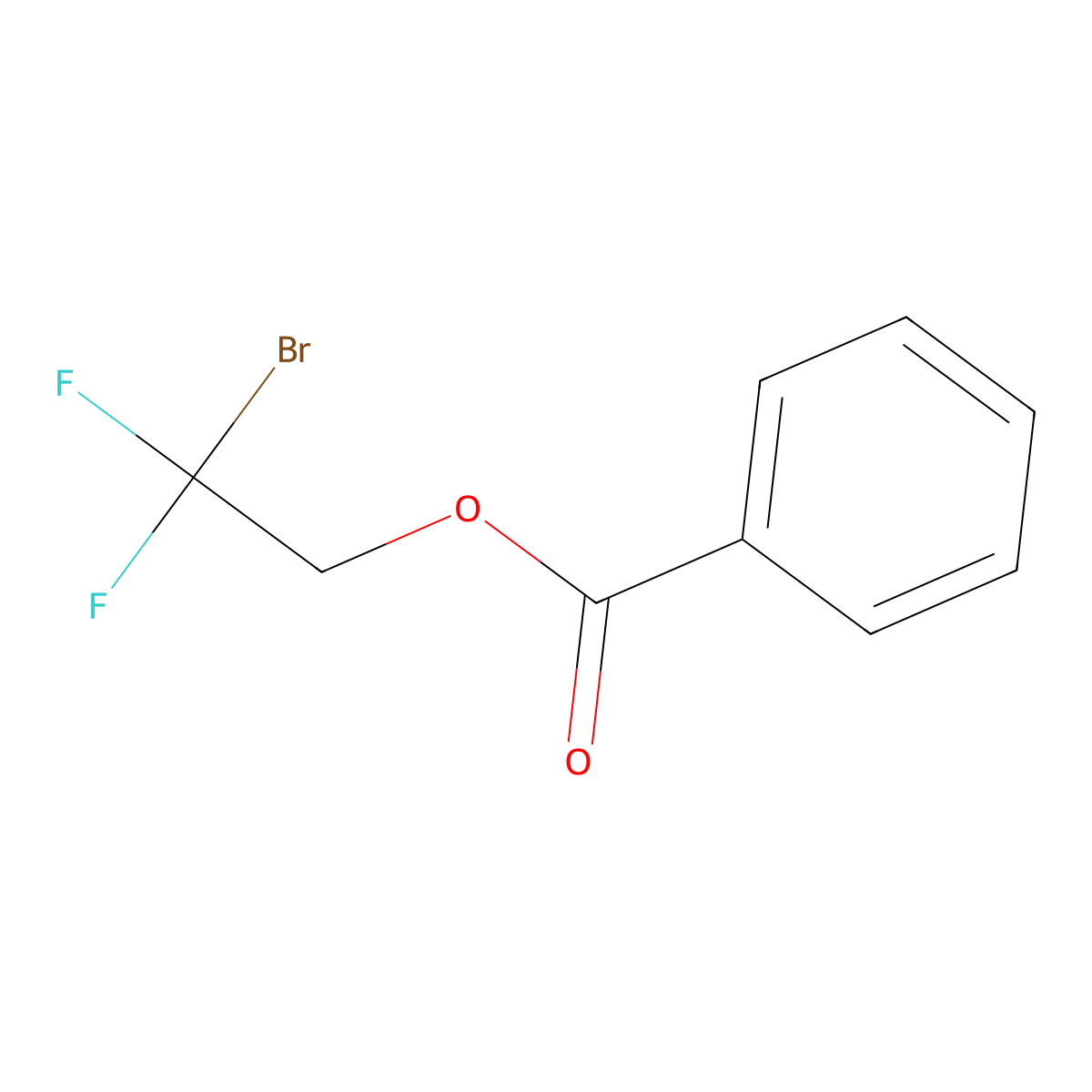 2-Bromo-2,2-difluoroethyl benzoate molecular structure, CAS 2128746-95-0