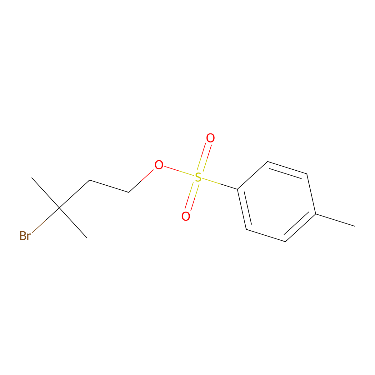 3-Bromo-3-methylbutyl 4-methylbenzene-1-sulfonate molecular structure, CAS 2128746-97-2