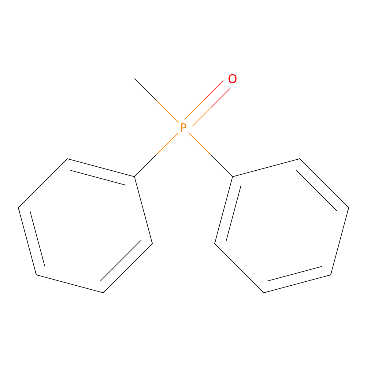 Methyldiphenylphosphine oxide molecular structure, CAS 2129-89-7